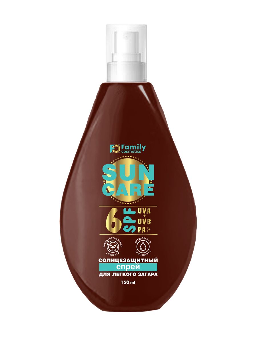 FAMILY COSMETICS Солнцезащитный спрей для легкого загара SPF 6